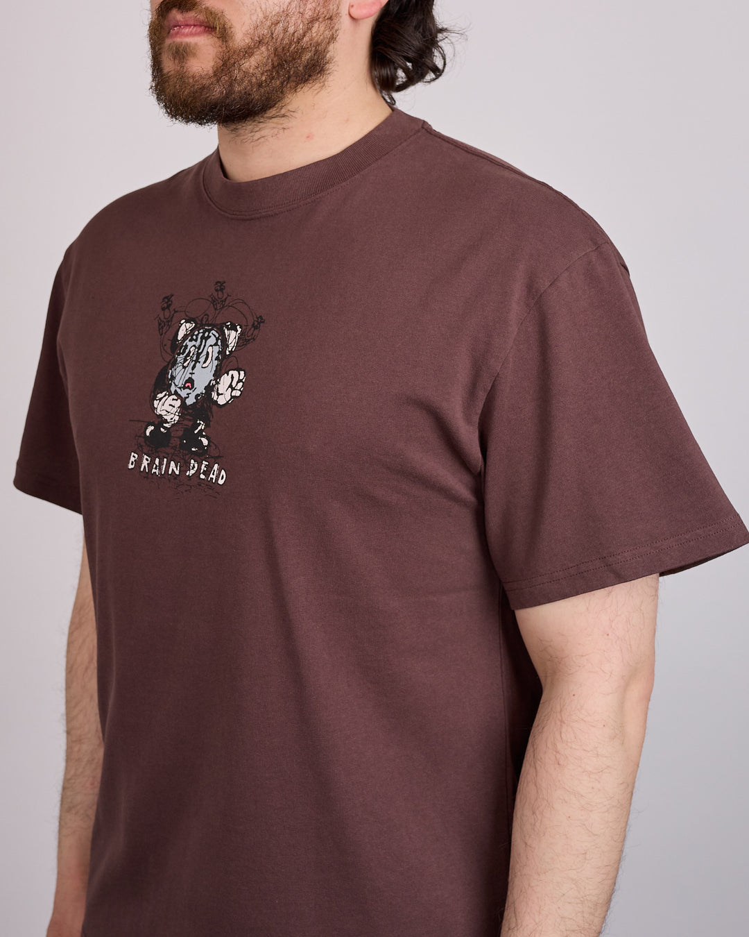 Brain Dead Time is Nigh T-Shirt Berry