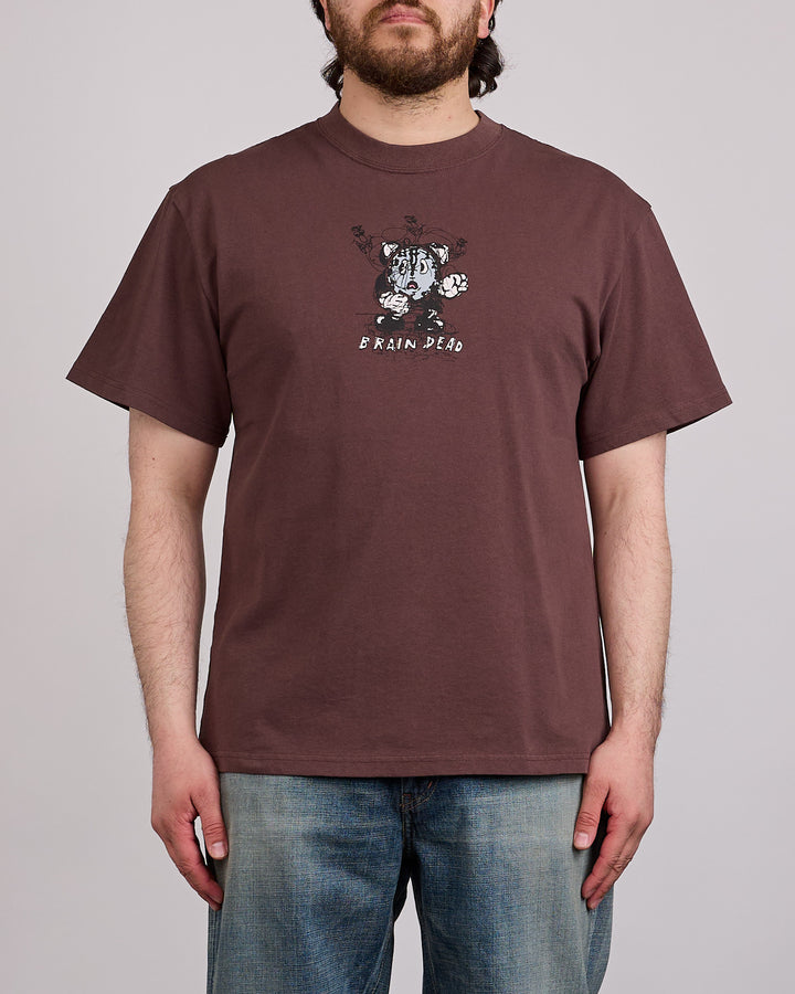 Brain Dead Time is Nigh T-Shirt Berry