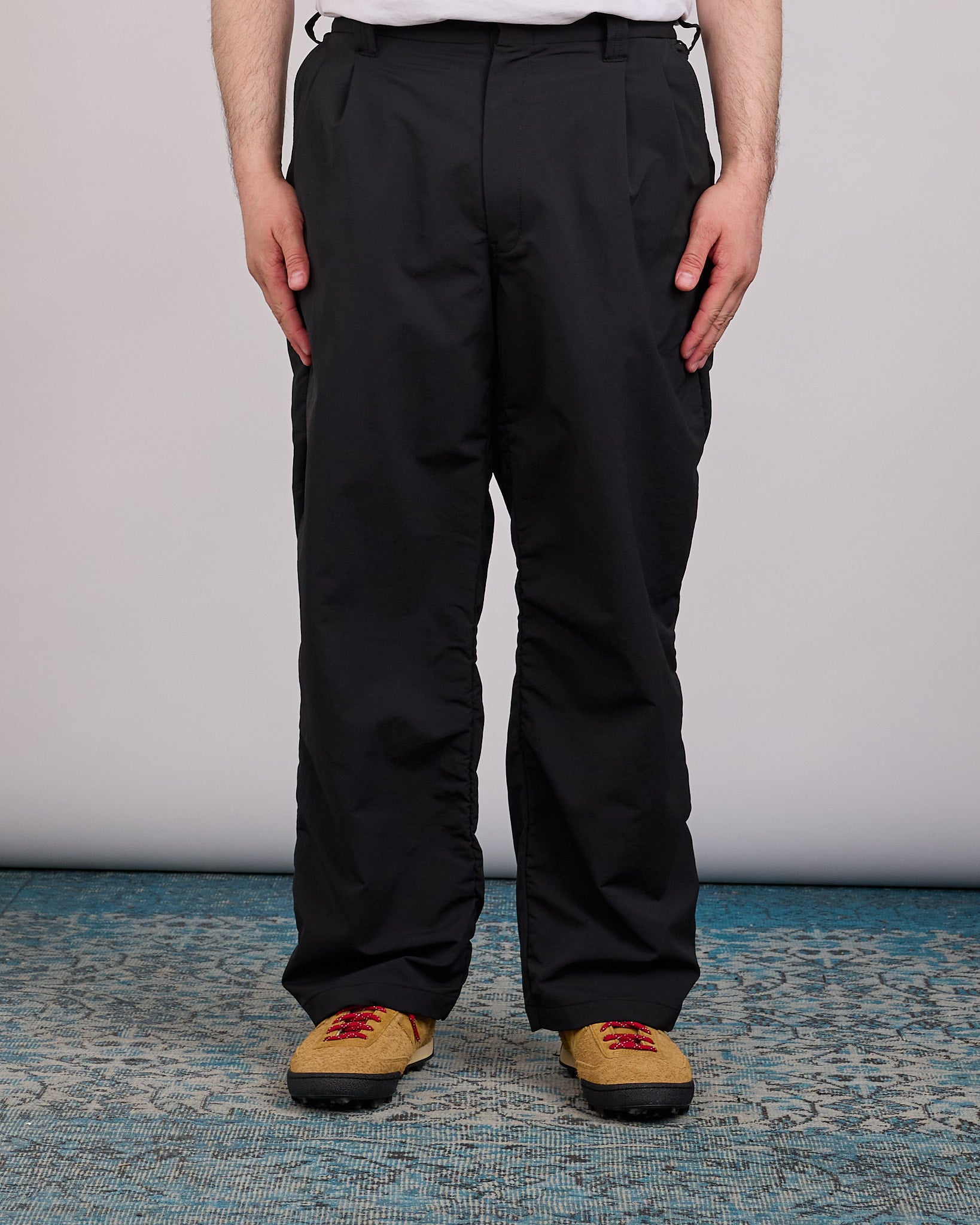 nanamica ALPHADRY Double Pleated Club Pant Black – LESS 17 nanamica ALPHADRY Double Pleated Club Pant Black – LESS 17