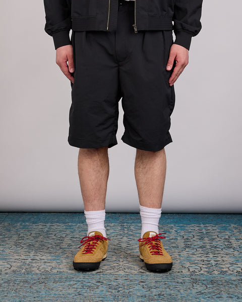 nanamica ALPHADRY Double Pleated Short Black – LESS 17
