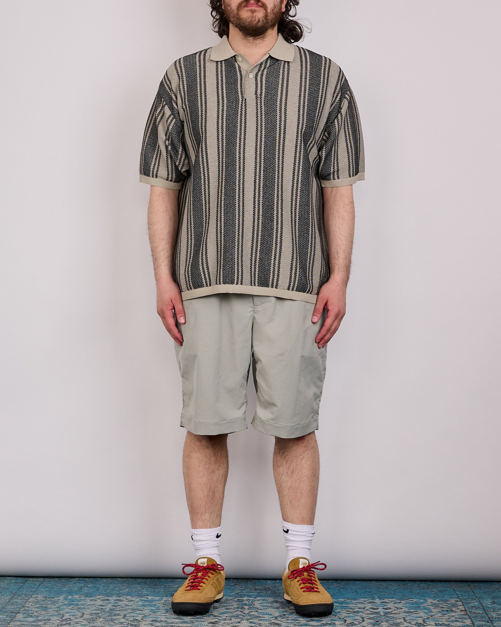 nanamica ALPHADRY Double Pleated Short Light Khaki – LESS 17