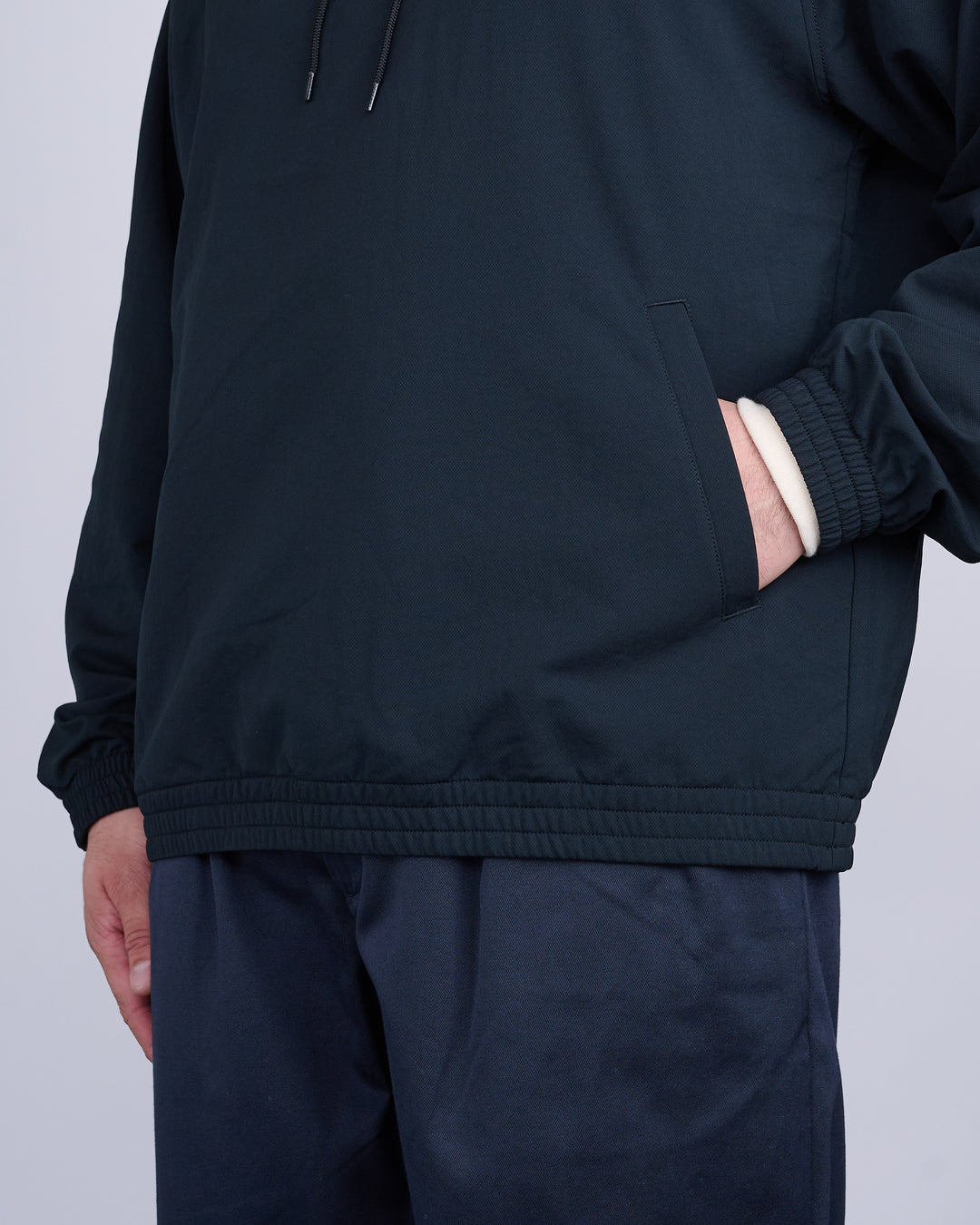 nanamica ALPHADRY KODENSHI Hoodie Black