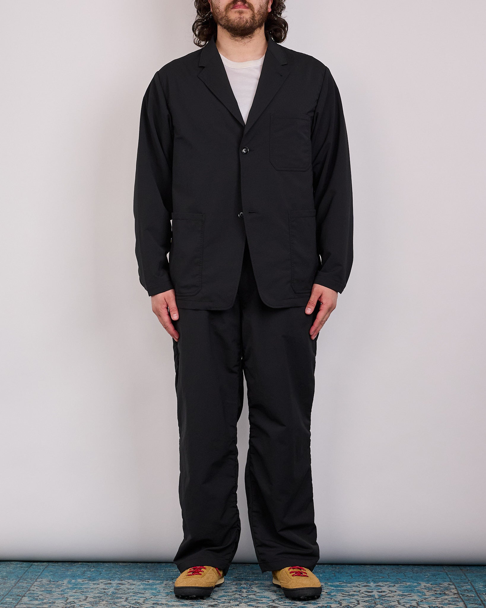 nanamica ALPHADRY Single Breasted Club Jacket Blazer Black – LESS 17