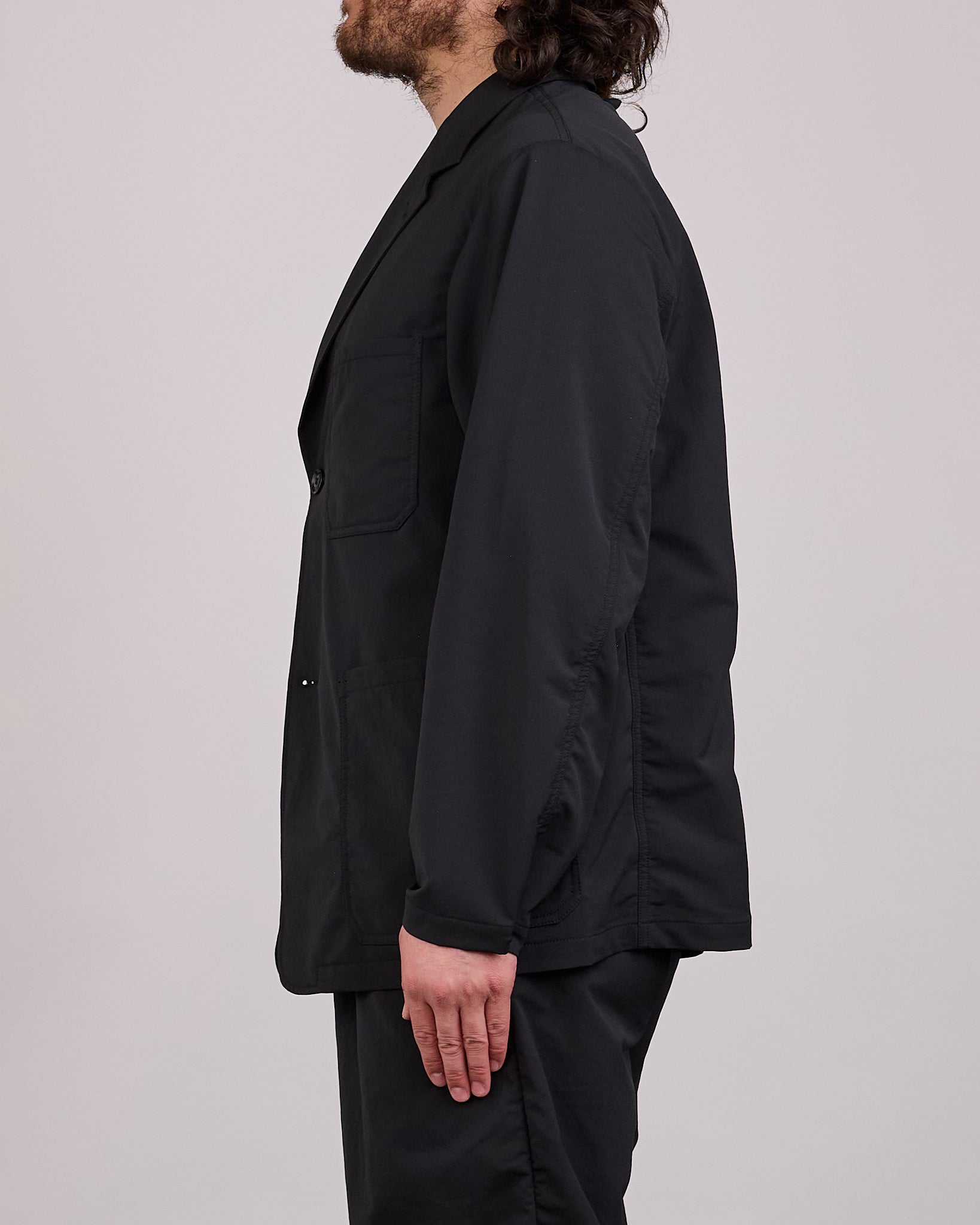 nanamica ALPHADRY Single Breasted Club Jacket Blazer Black – LESS 17