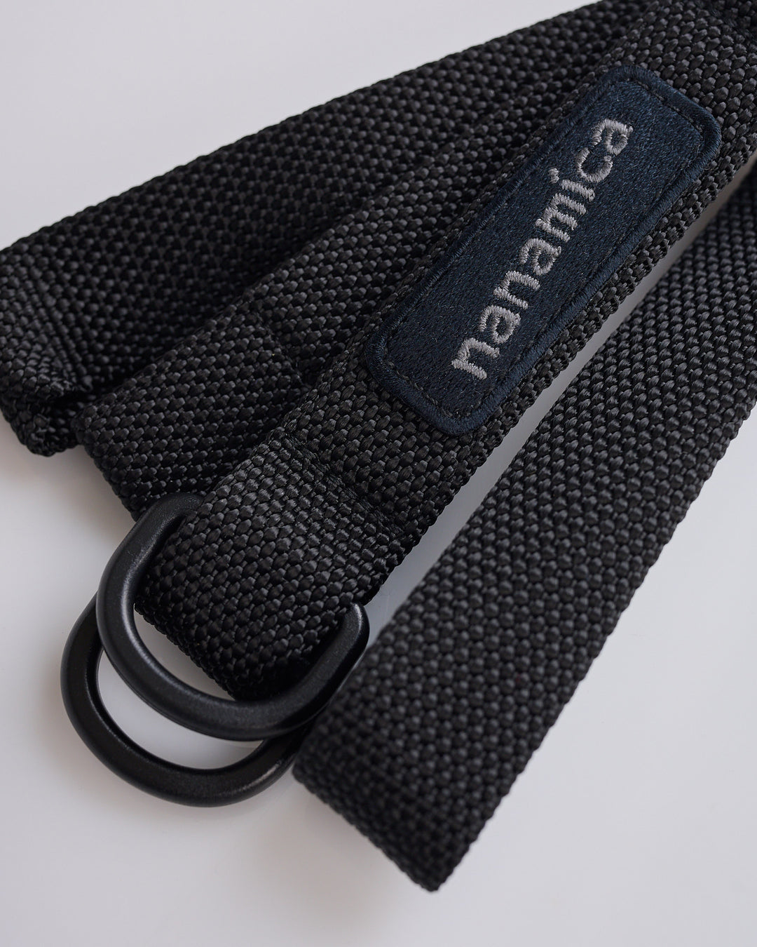 nanamica Adjustable D-Ring Tech Belt Black