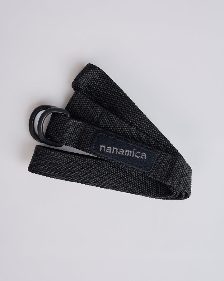 nanamica Adjustable D-Ring Tech Belt Black