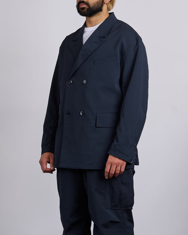 nanamica Alphadry Double Breasted Club Blazer Dark Navy