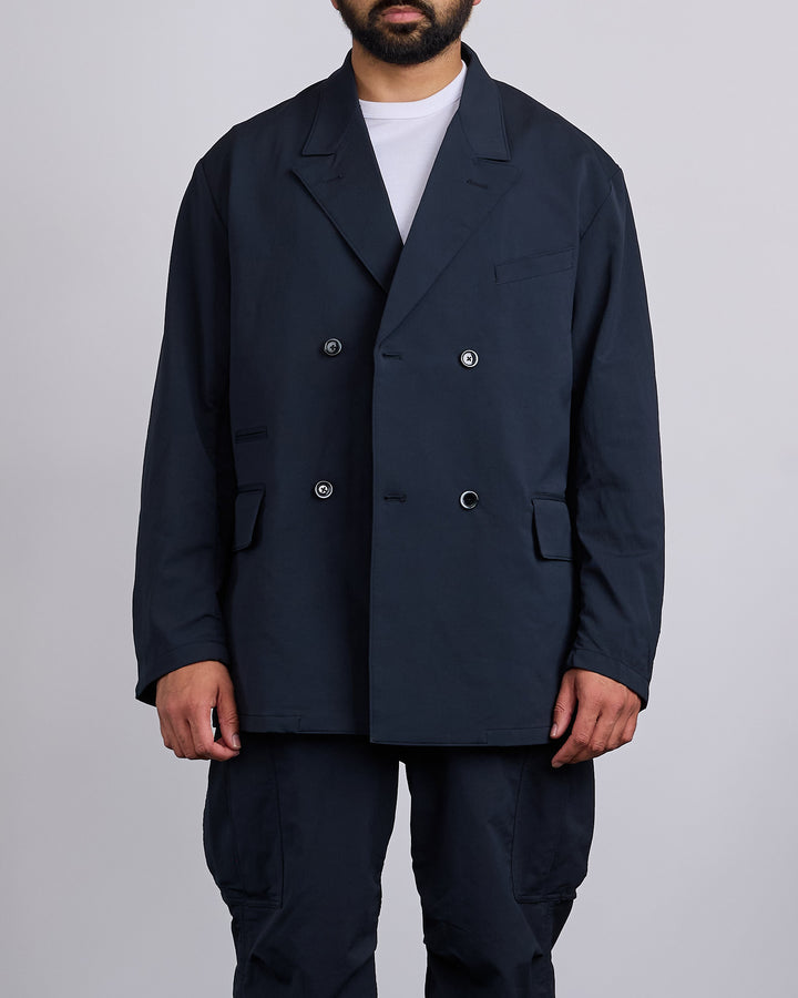 nanamica Alphadry Double Breasted Club Blazer Dark Navy