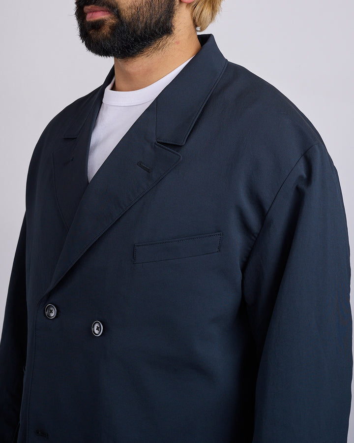 nanamica Alphadry Double Breasted Club Blazer Dark Navy