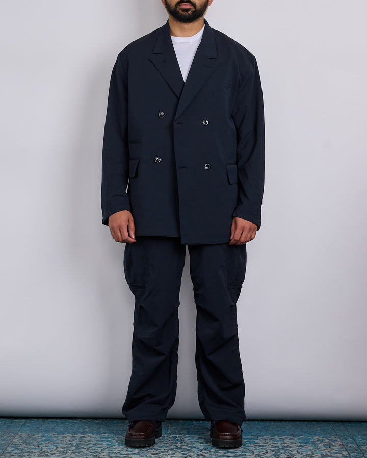 nanamica Alphadry Double Breasted Club Blazer Dark Navy