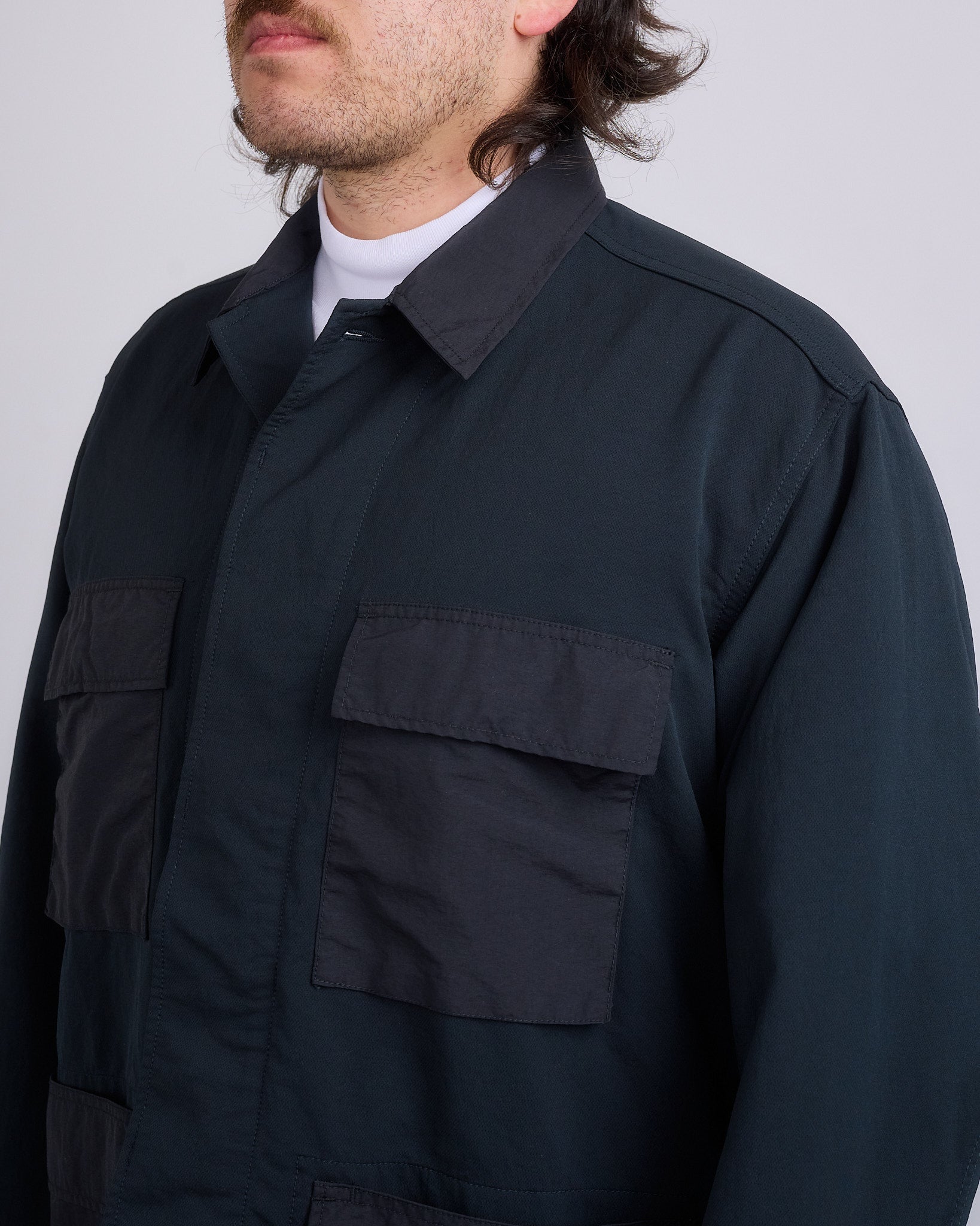 nanamica Alphadry Utility Cargo Jacket Black – LESS 17