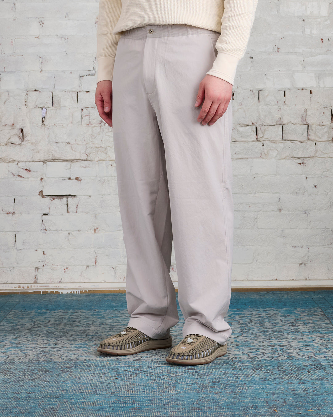 nanamica Alphadry Wide Easy Pant Pale Grey
