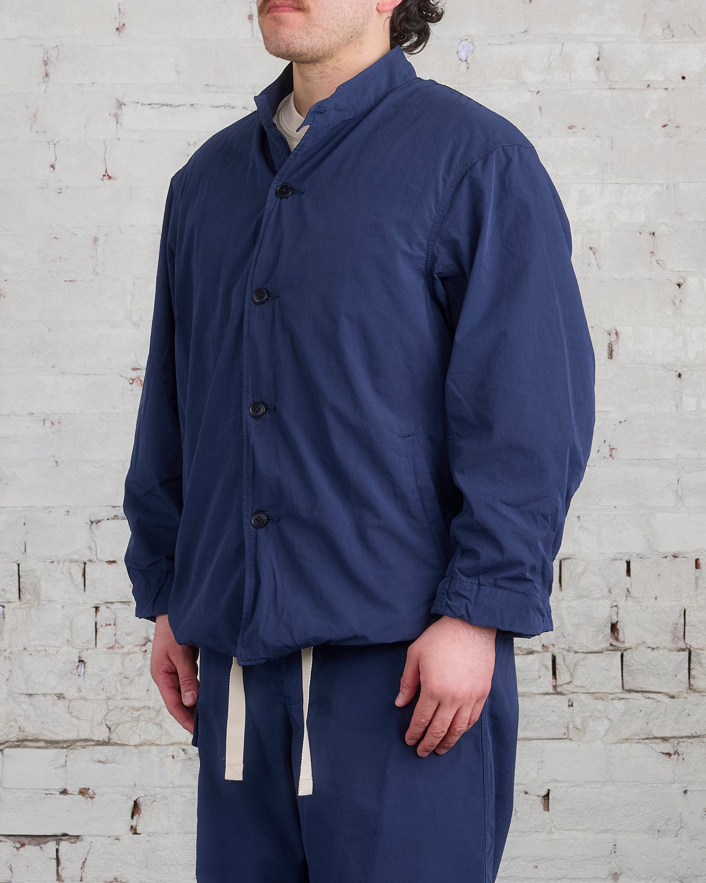 nanamica Band Collar Jacket Navy