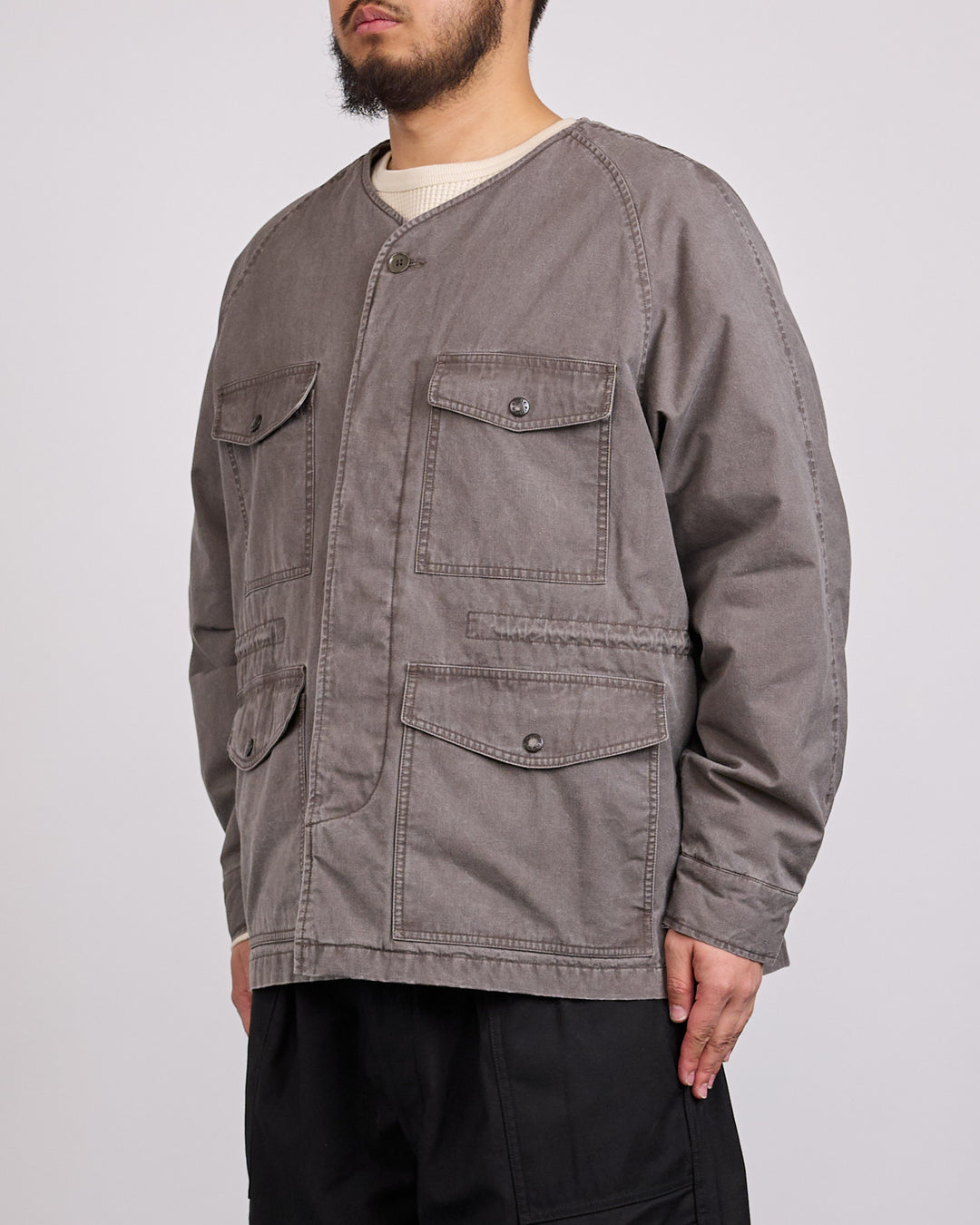 nanamica CORDURA Insulation Collarless Jacket Fade Brown