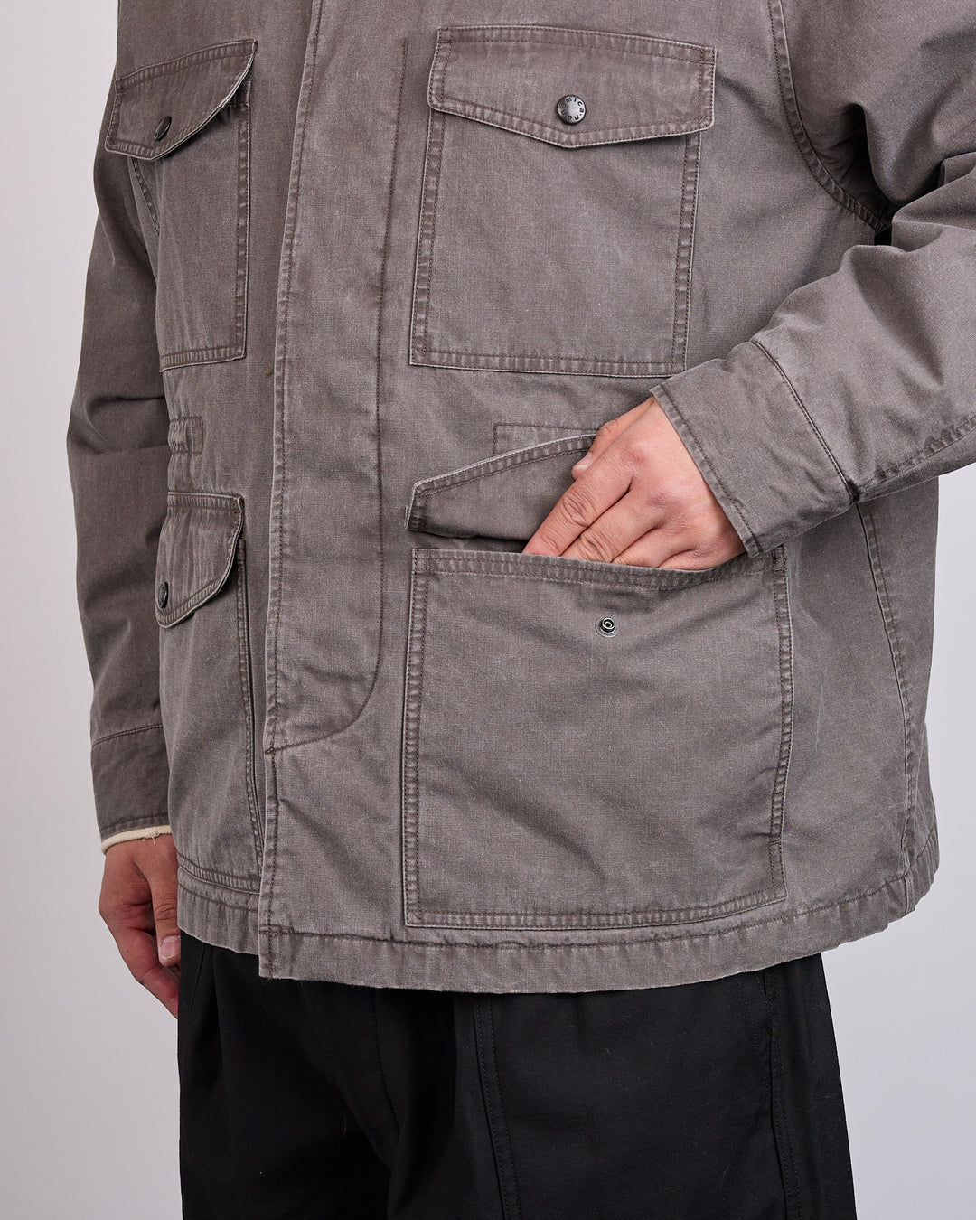 nanamica CORDURA Insulation Collarless Jacket Fade Brown