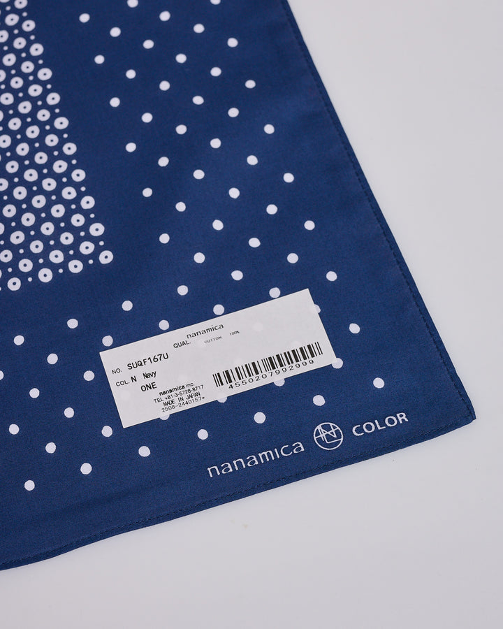 nanamica Cotton Lawn Bandana Navy