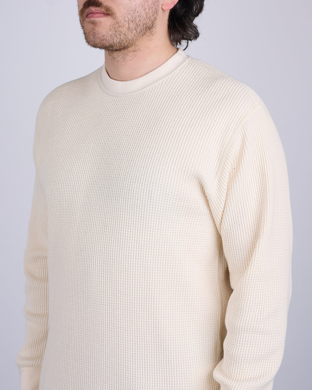 nanamica Crew Neck Thermal Long Sleeve Natural