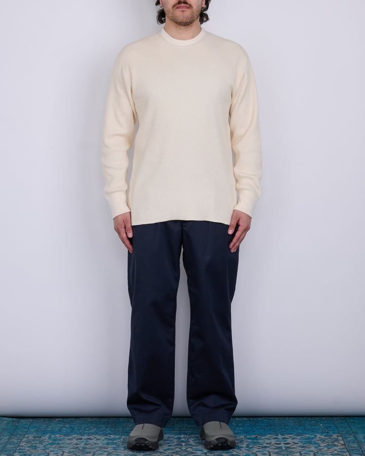 nanamica Crew Neck Thermal Long Sleeve Natural