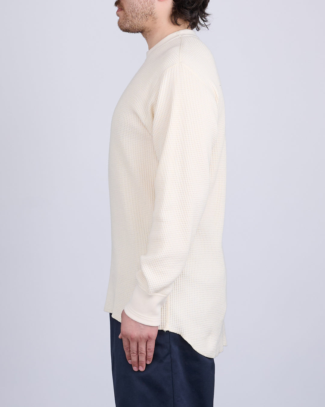 nanamica Crew Neck Thermal Long Sleeve Natural