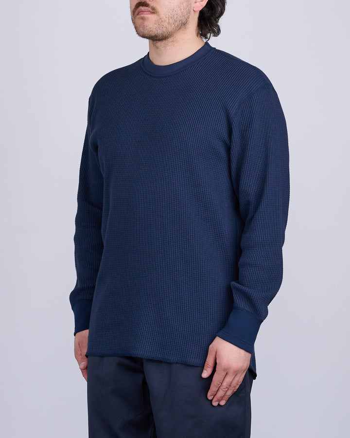 nanamica Crew Neck Thermal Long Sleeve Navy