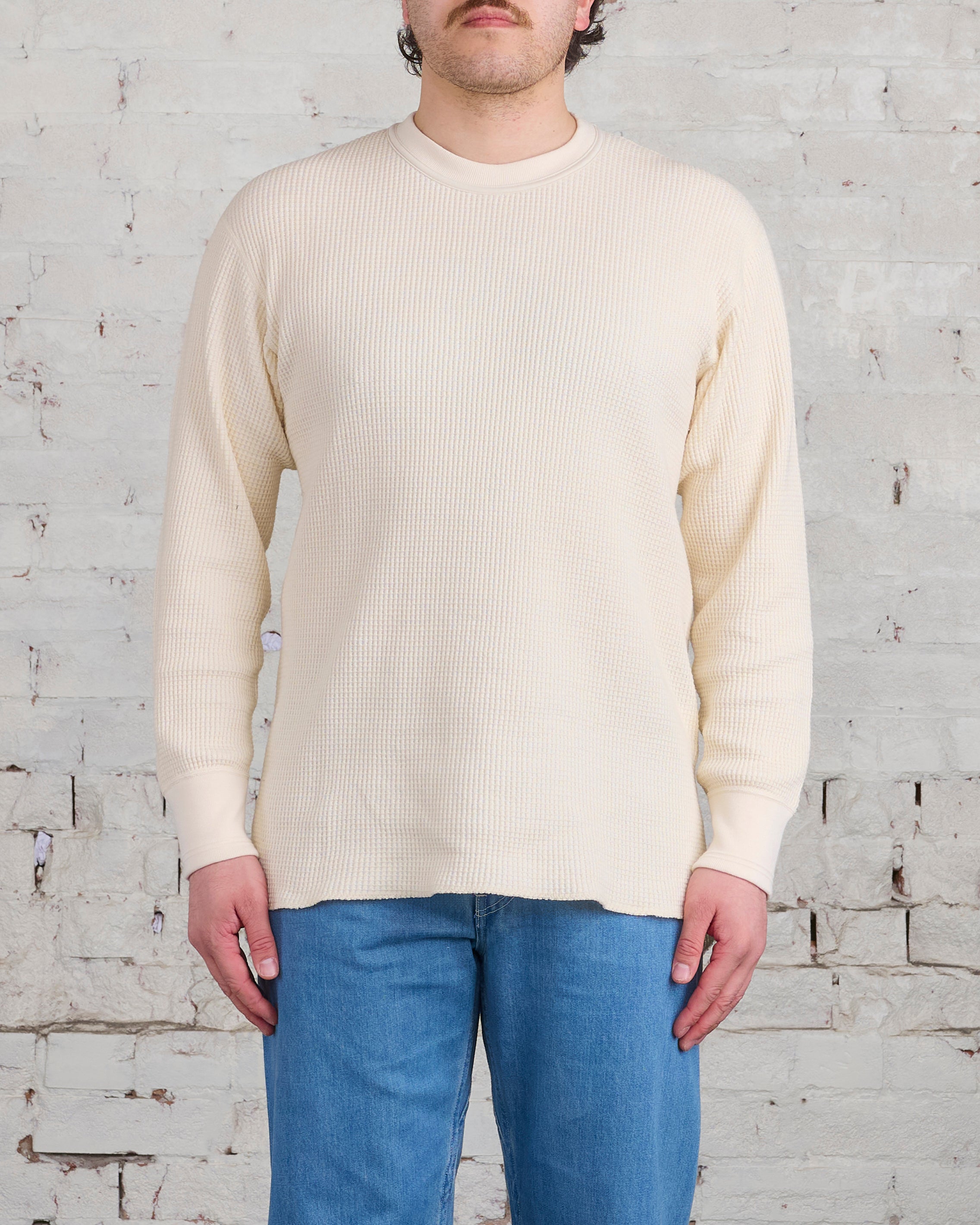 nanamica Crew Neck Thermal Long Sleeve Natural