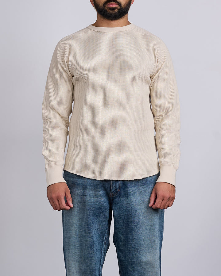 nanamica Crewneck Thermal Sweatshirt Natural