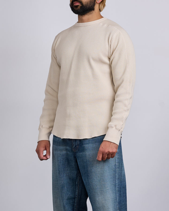 nanamica Crewneck Thermal Sweatshirt Natural