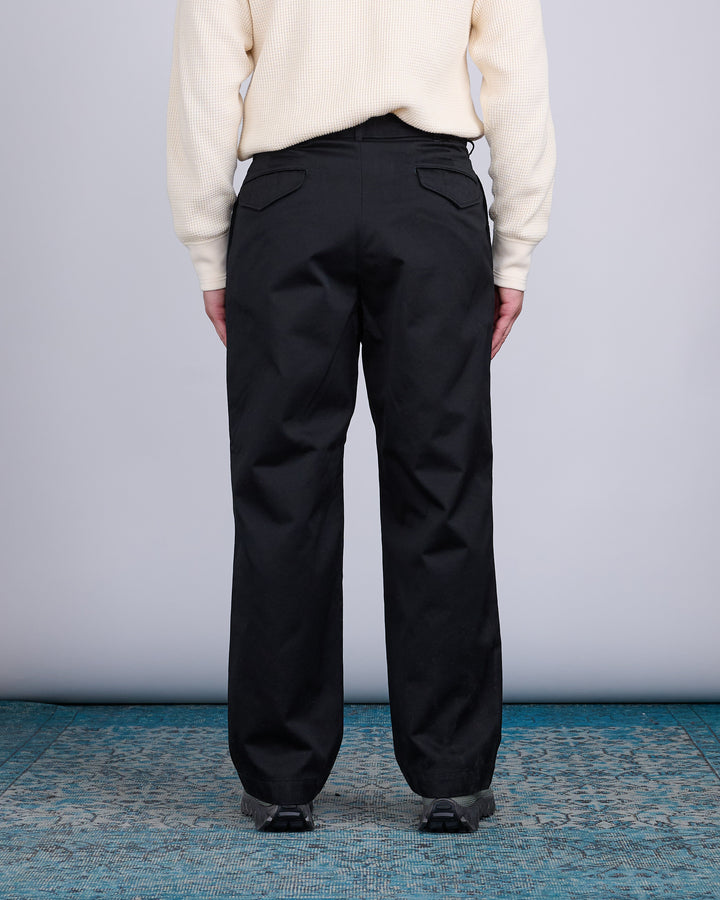 nanamica Double Pleat Hybrid Chino Pant Black