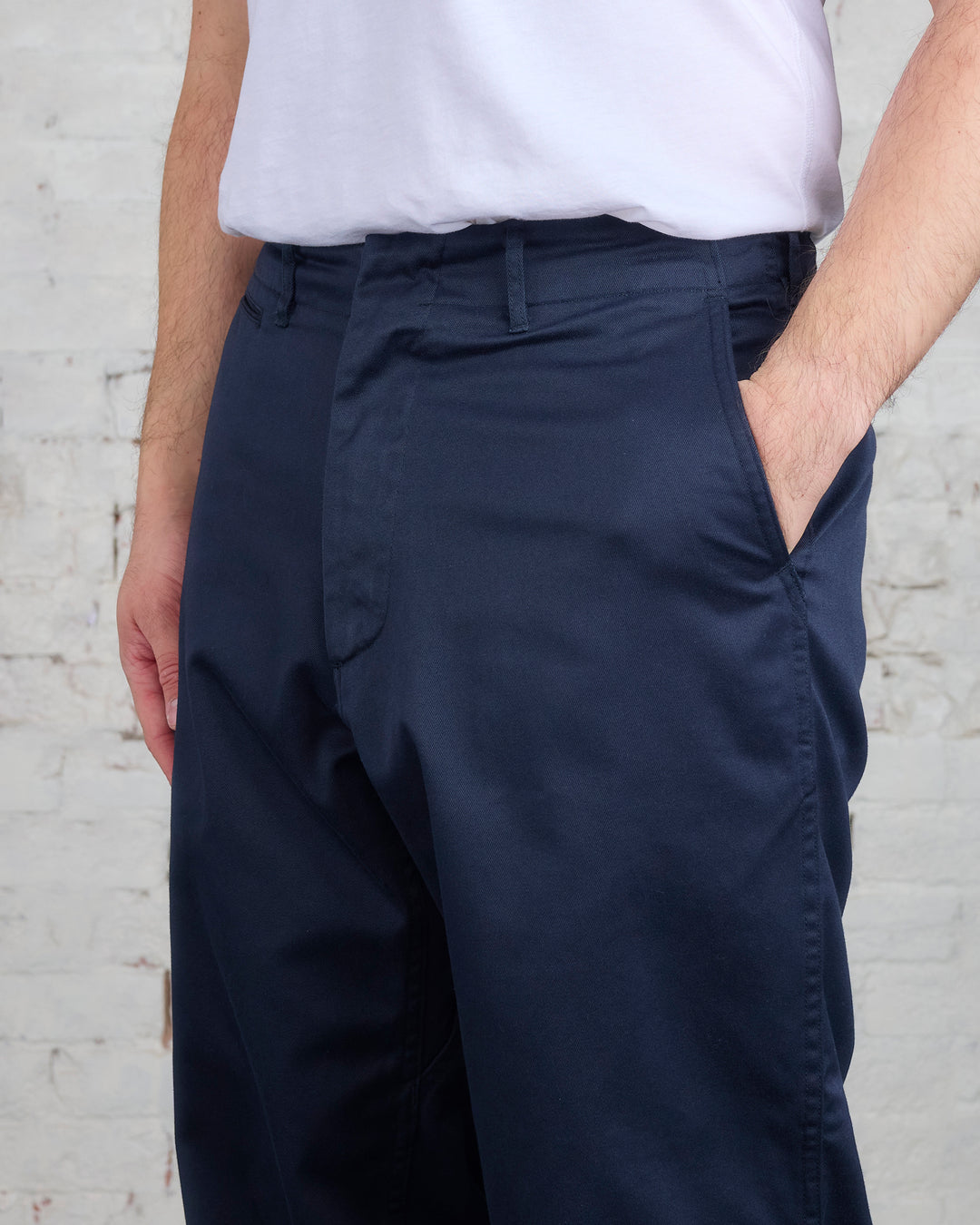 nanamica Gusseted Wide Chino Pant Navy