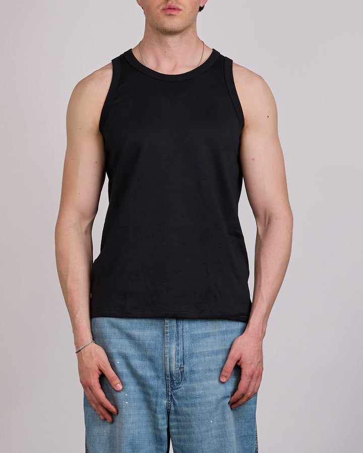 nanamica Loopwheel COOLMAX Jersey Tank Top Black