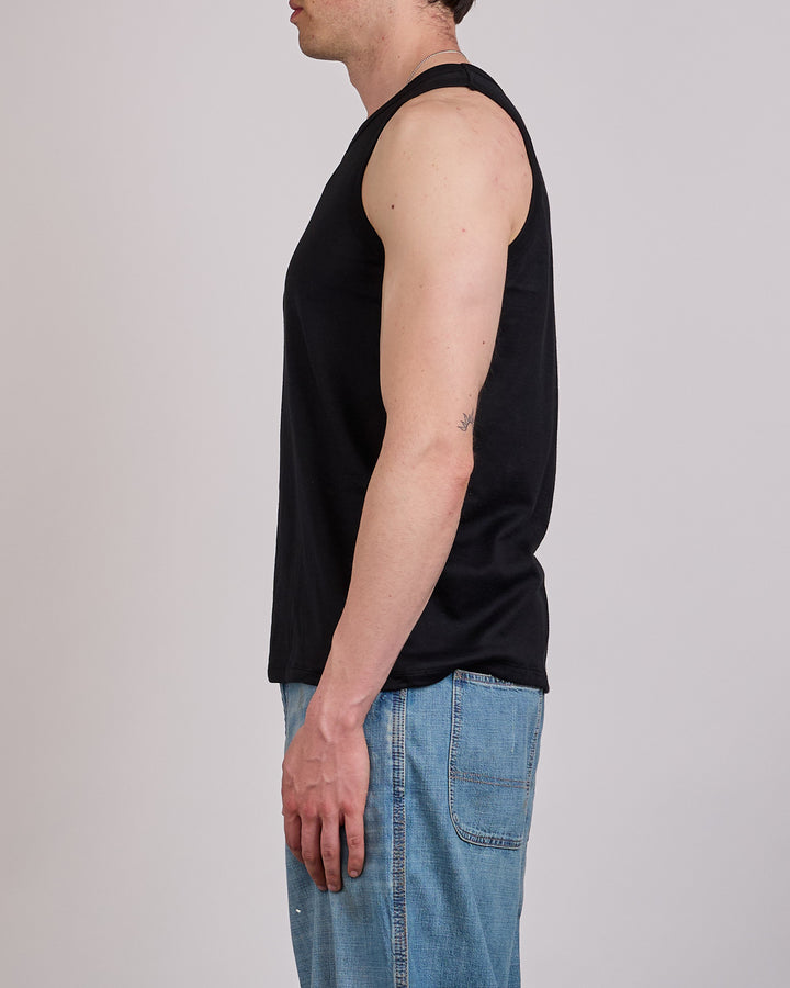 nanamica Loopwheel COOLMAX Jersey Tank Top Black