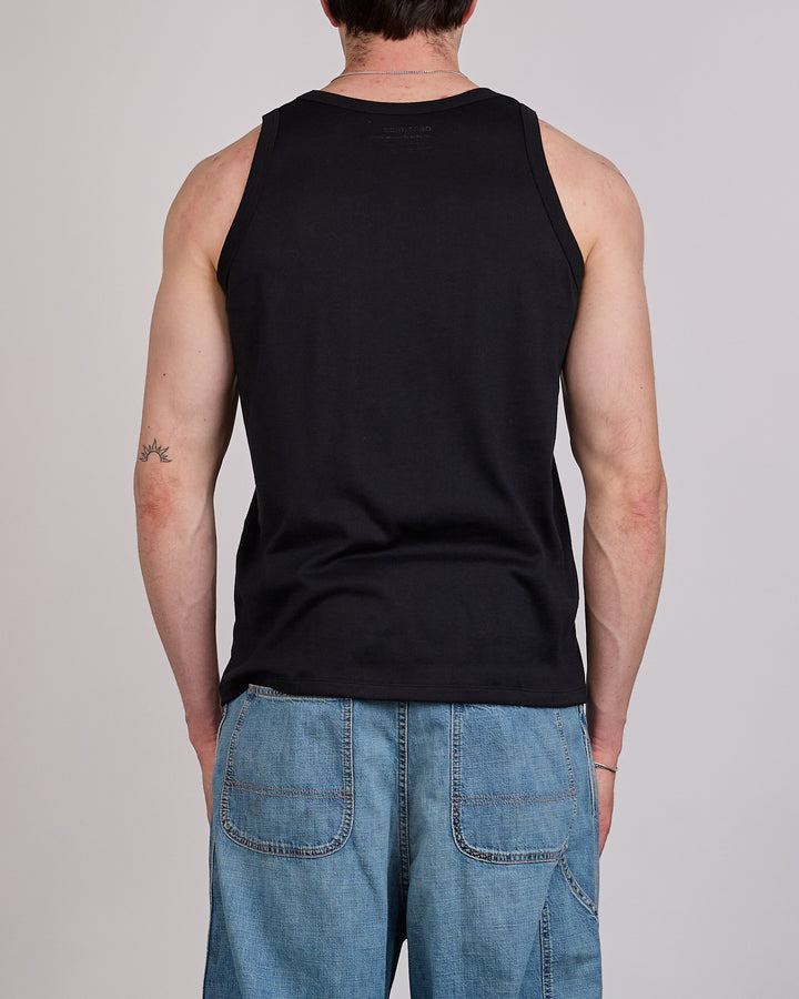 nanamica Loopwheel COOLMAX Jersey Tank Top Black