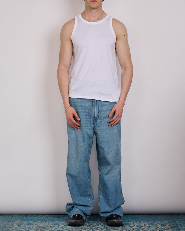nanamica Loopwheel COOLMAX Jersey Tank Top White