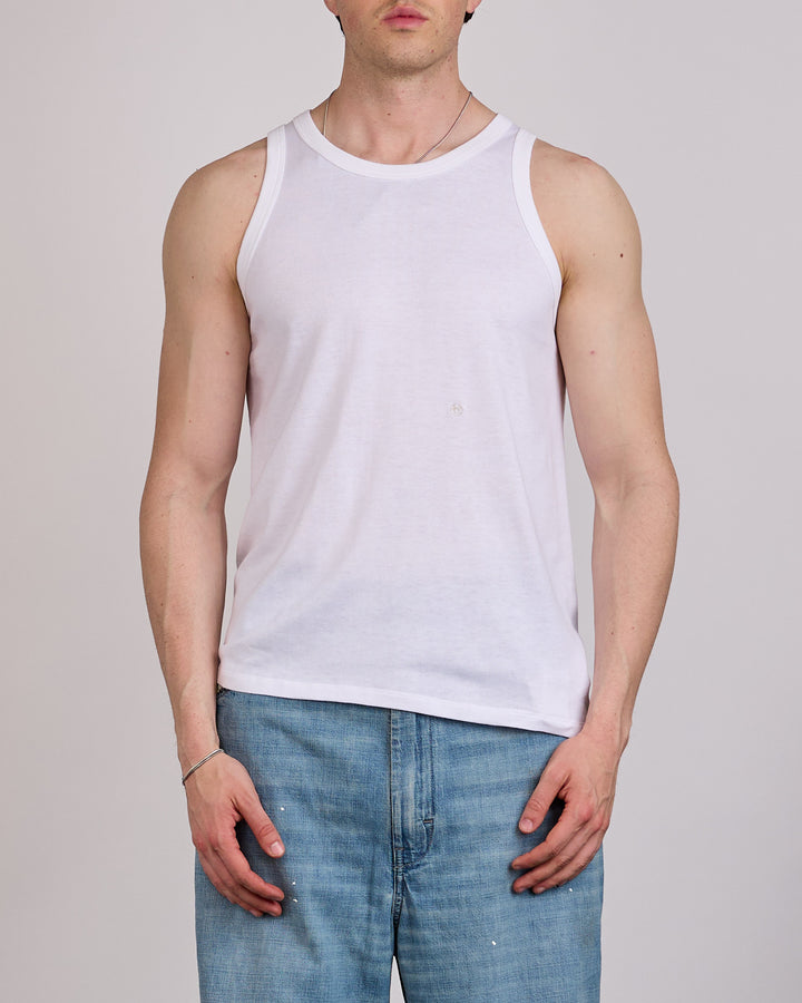 nanamica Loopwheel COOLMAX Jersey Tank Top White