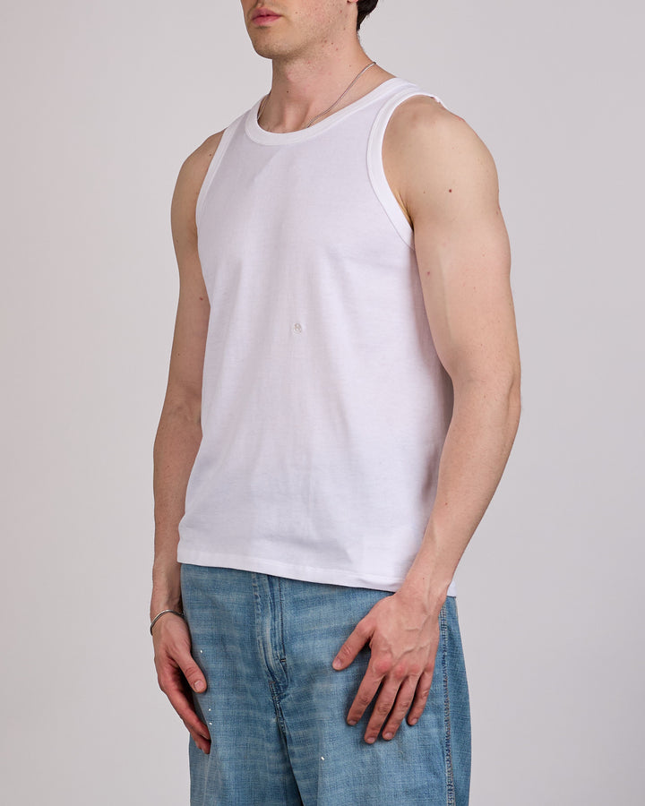nanamica Loopwheel COOLMAX Jersey Tank Top White