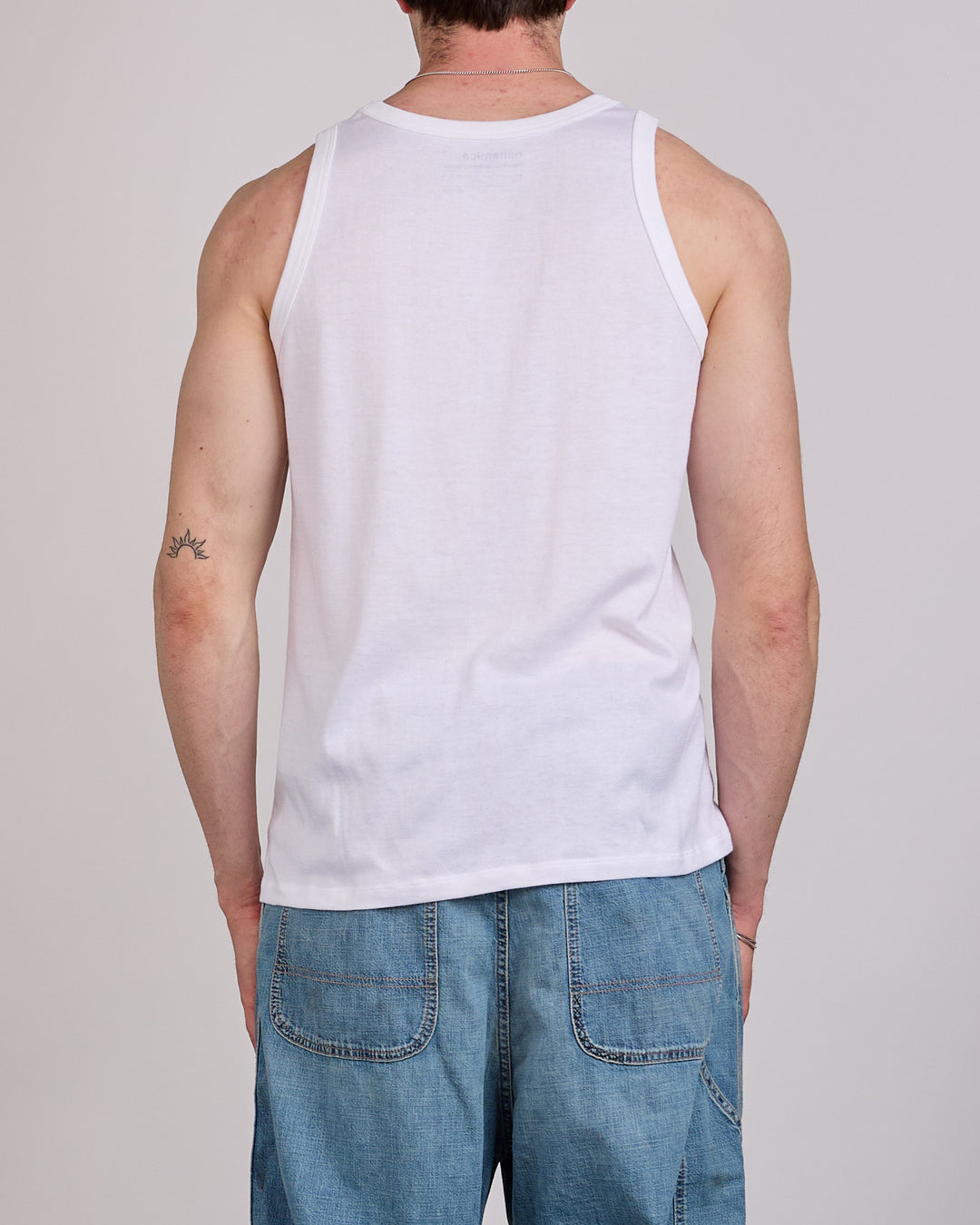 nanamica Loopwheel COOLMAX Jersey Tank Top White