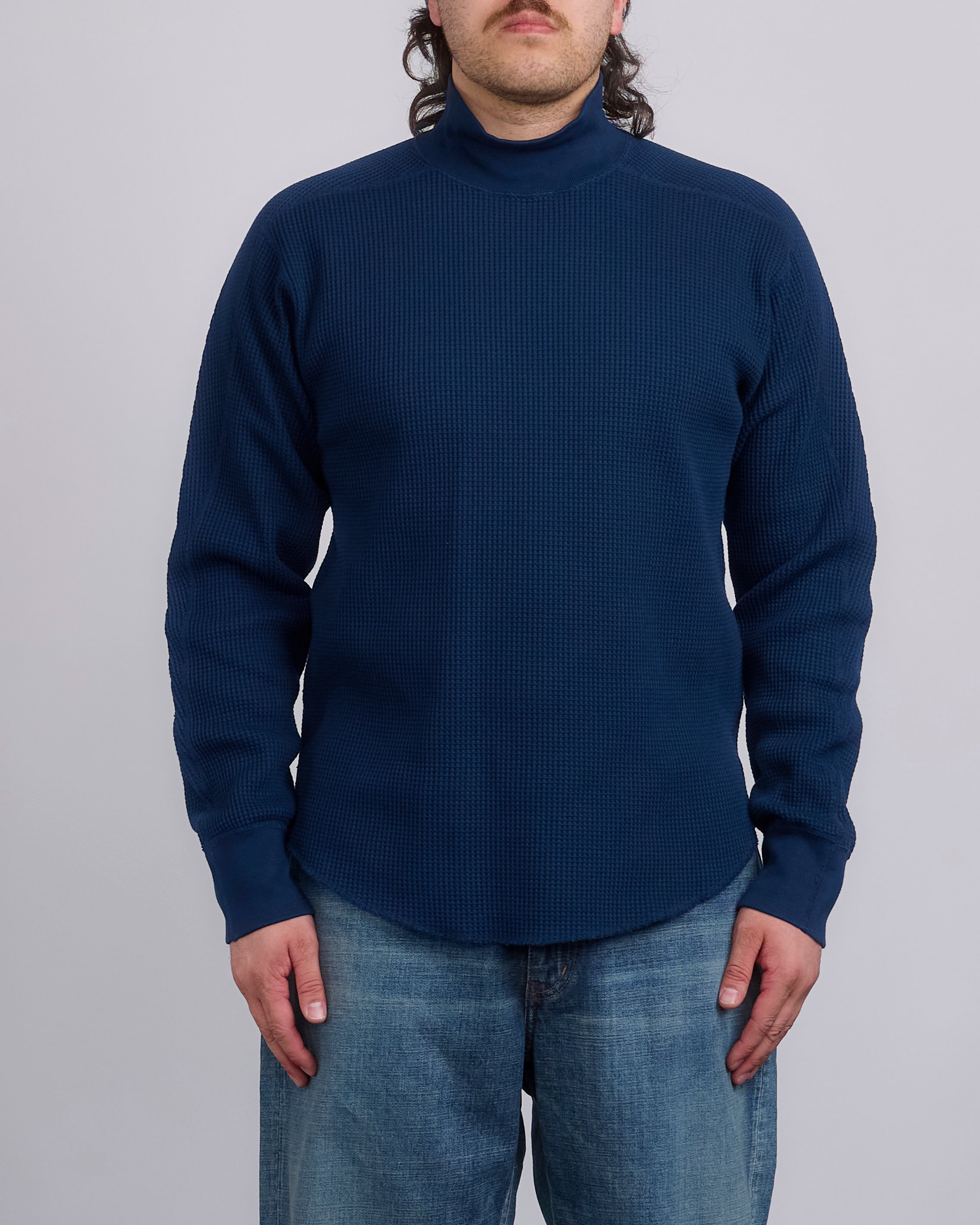 nanamica Mockneck Thermal Sweatshirt Navy – LESS 17