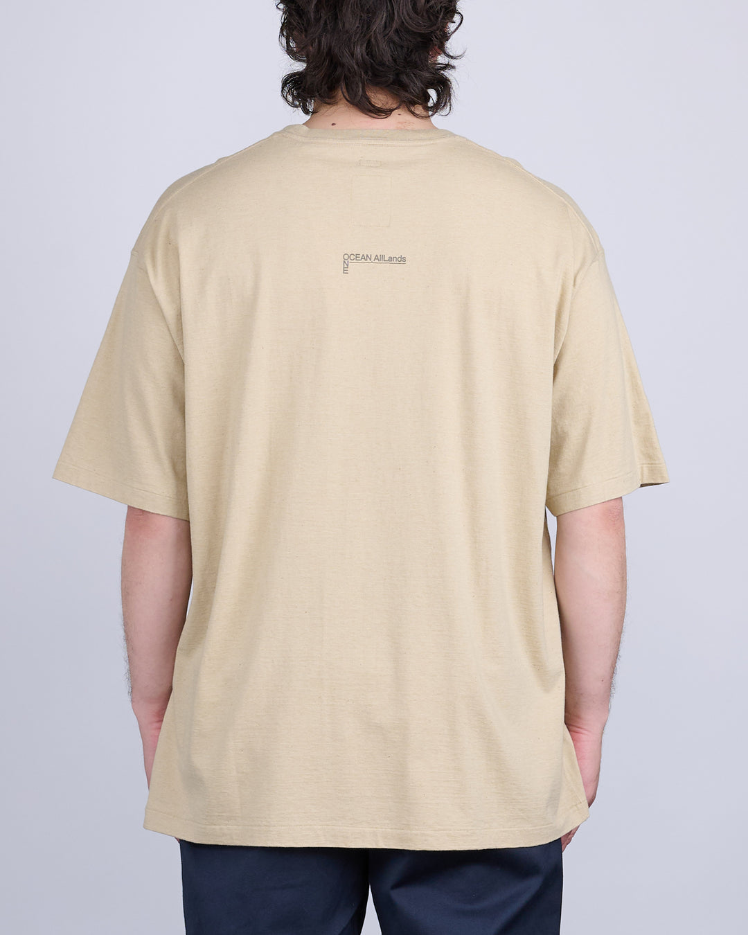 nanamica OOAL Photo Print T-Shirt Beige