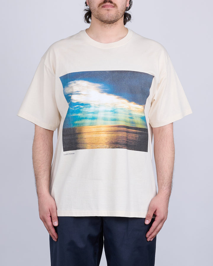 nanamica OOAL Photo Print T-Shirt Ecru