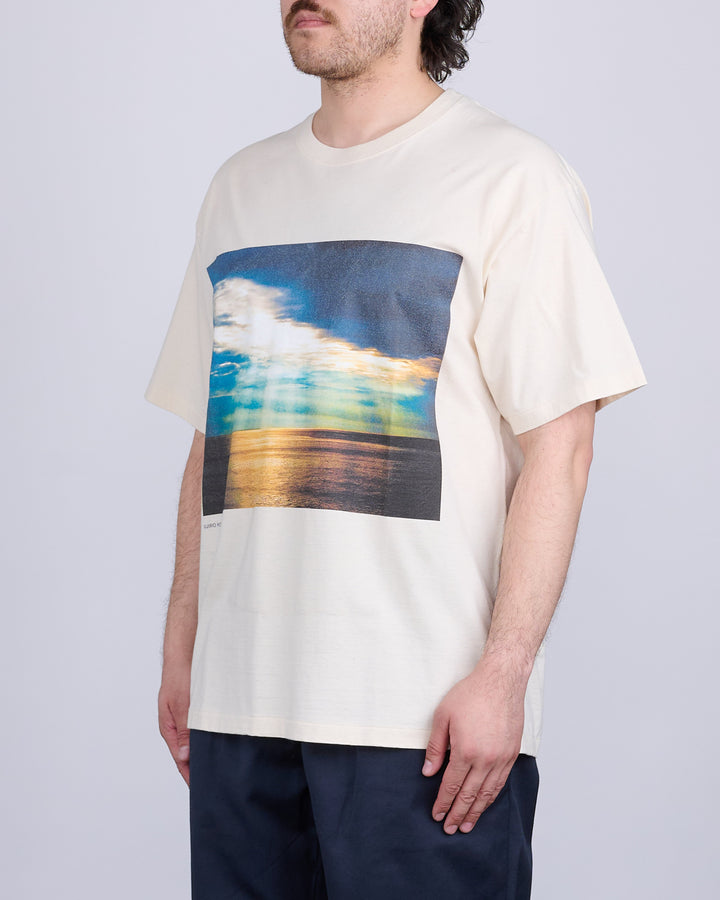 nanamica OOAL Photo Print T-Shirt Ecru