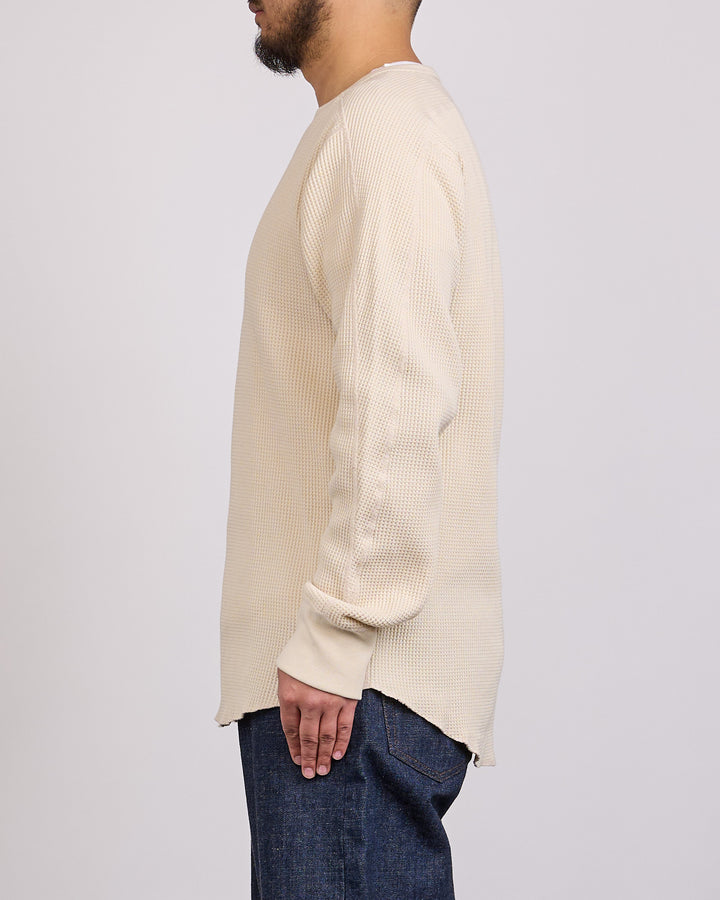 nanamica Thermal Waffle Crewneck Natural