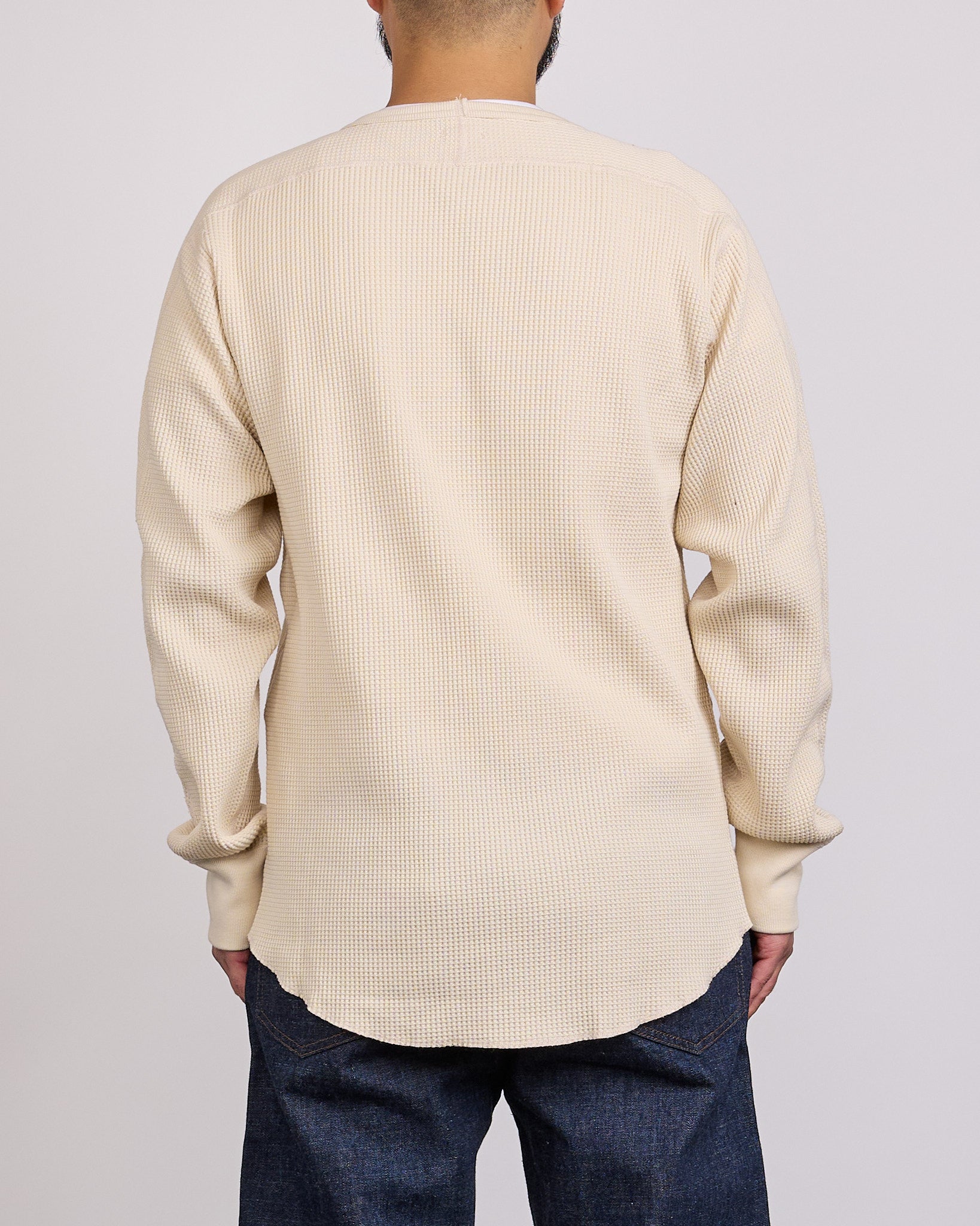 【nanamica】ナナミカ ワッフル サーマル ロンT XL クリーム nanamica Thermal Waffle Crewneck Natural – LESS 17