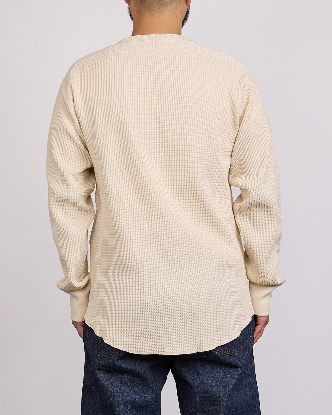 nanamica Thermal Waffle Crewneck Natural