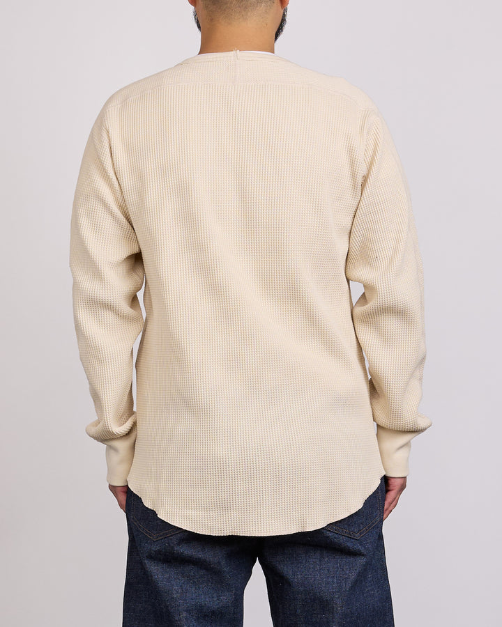 nanamica Thermal Waffle Crewneck Natural