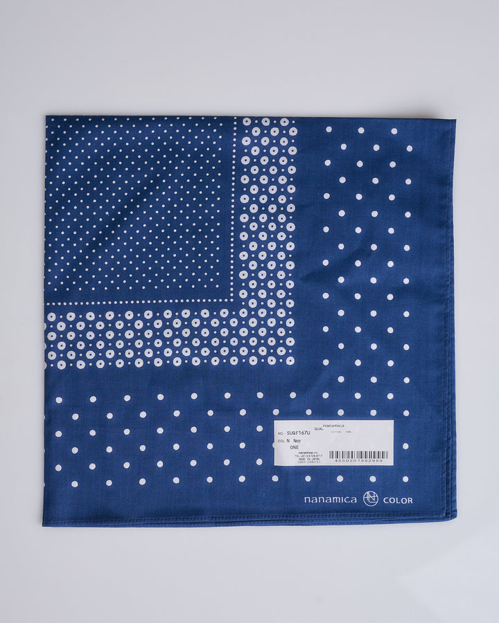 nanamica Dot Cube Bandana Navy