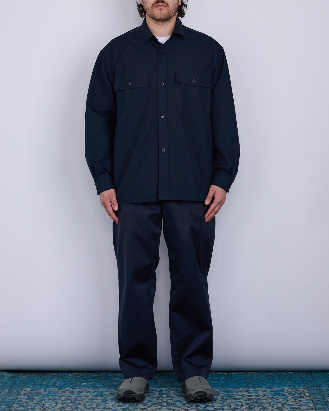 nanamica Utility Wind Shirt Navy