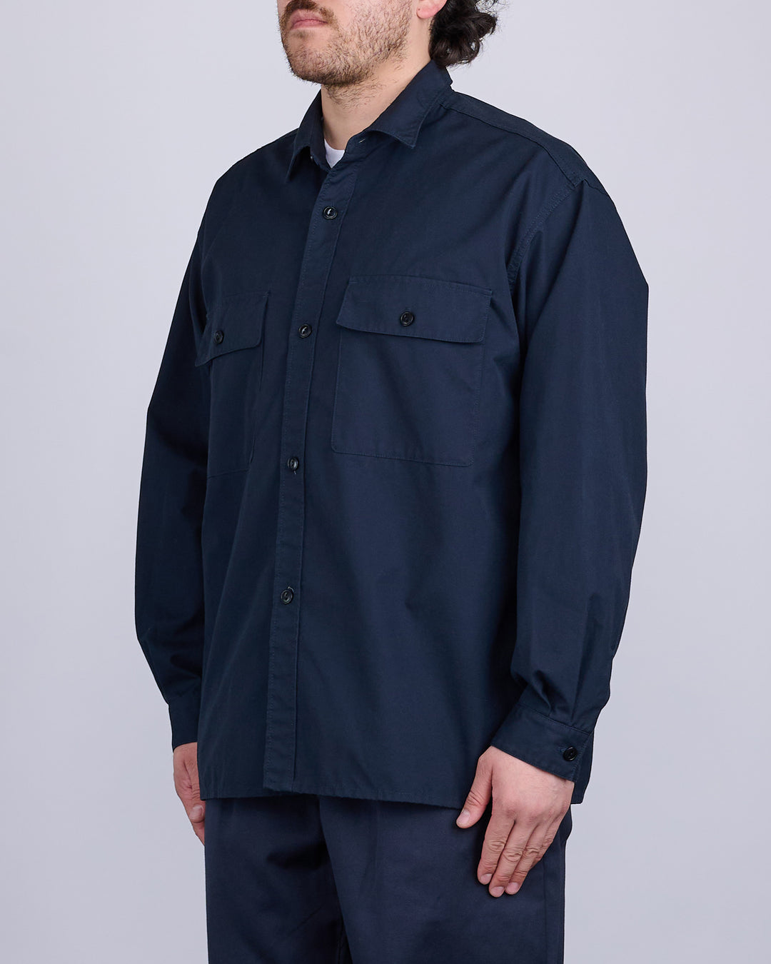 nanamica Utility Wind Shirt Navy