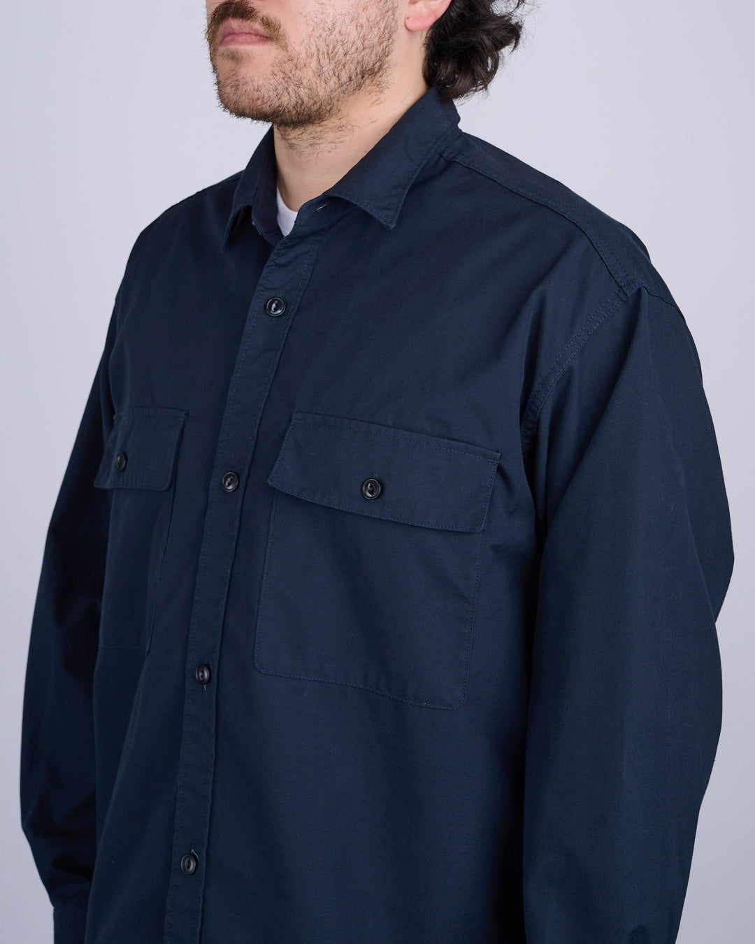 nanamica Utility Wind Shirt Navy