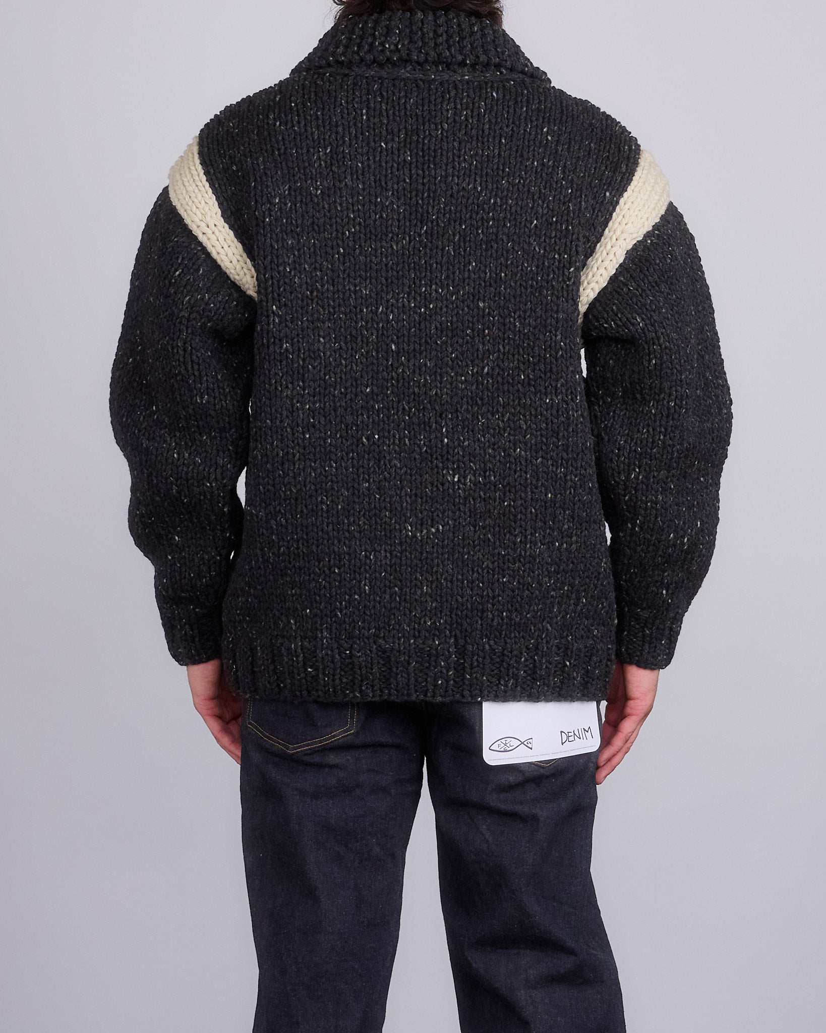 visvim Cowichan Hand Knit Sweater Black – LESS 17