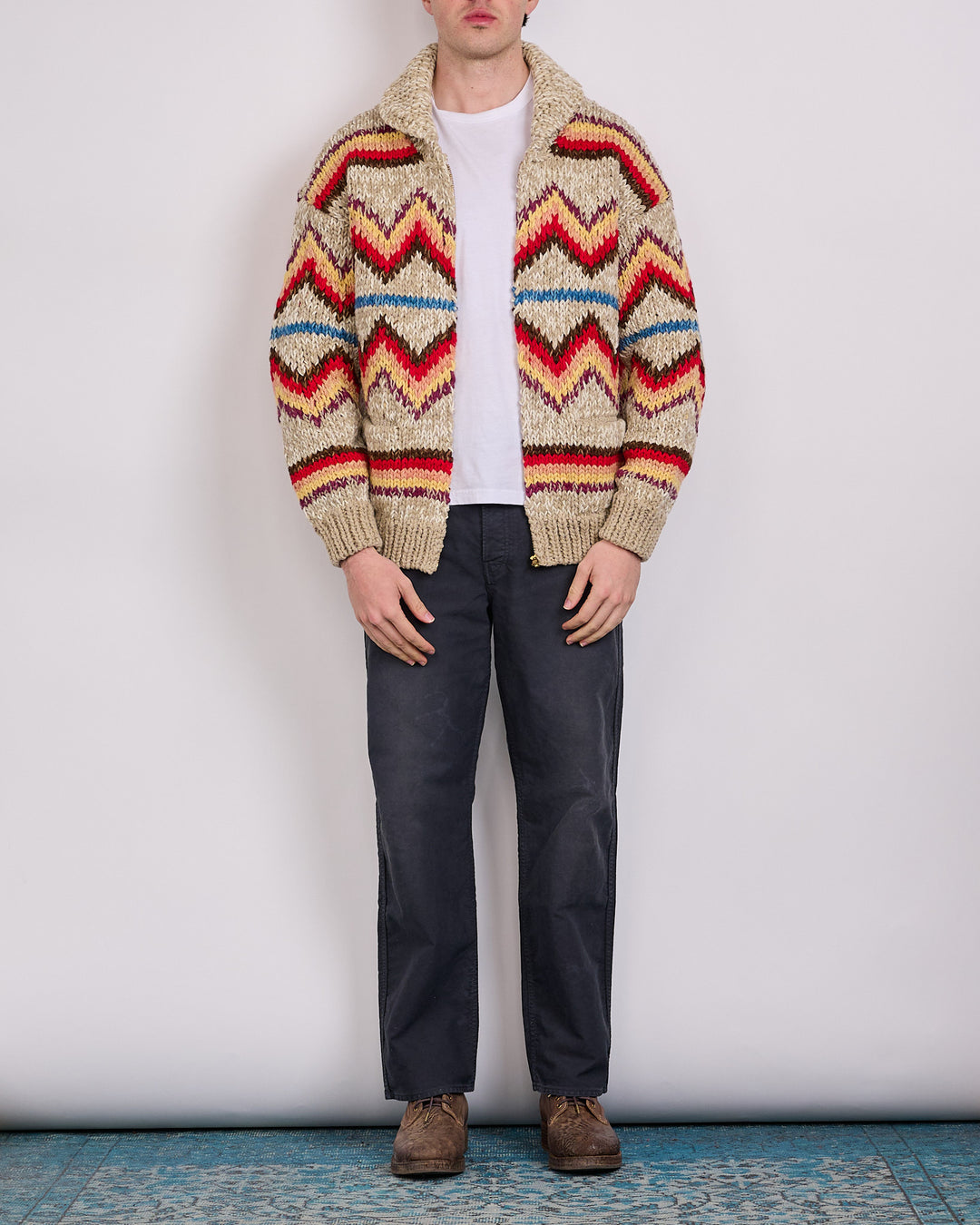 visvim Cowichan Hand Knit Zip Sweater (N.D.)